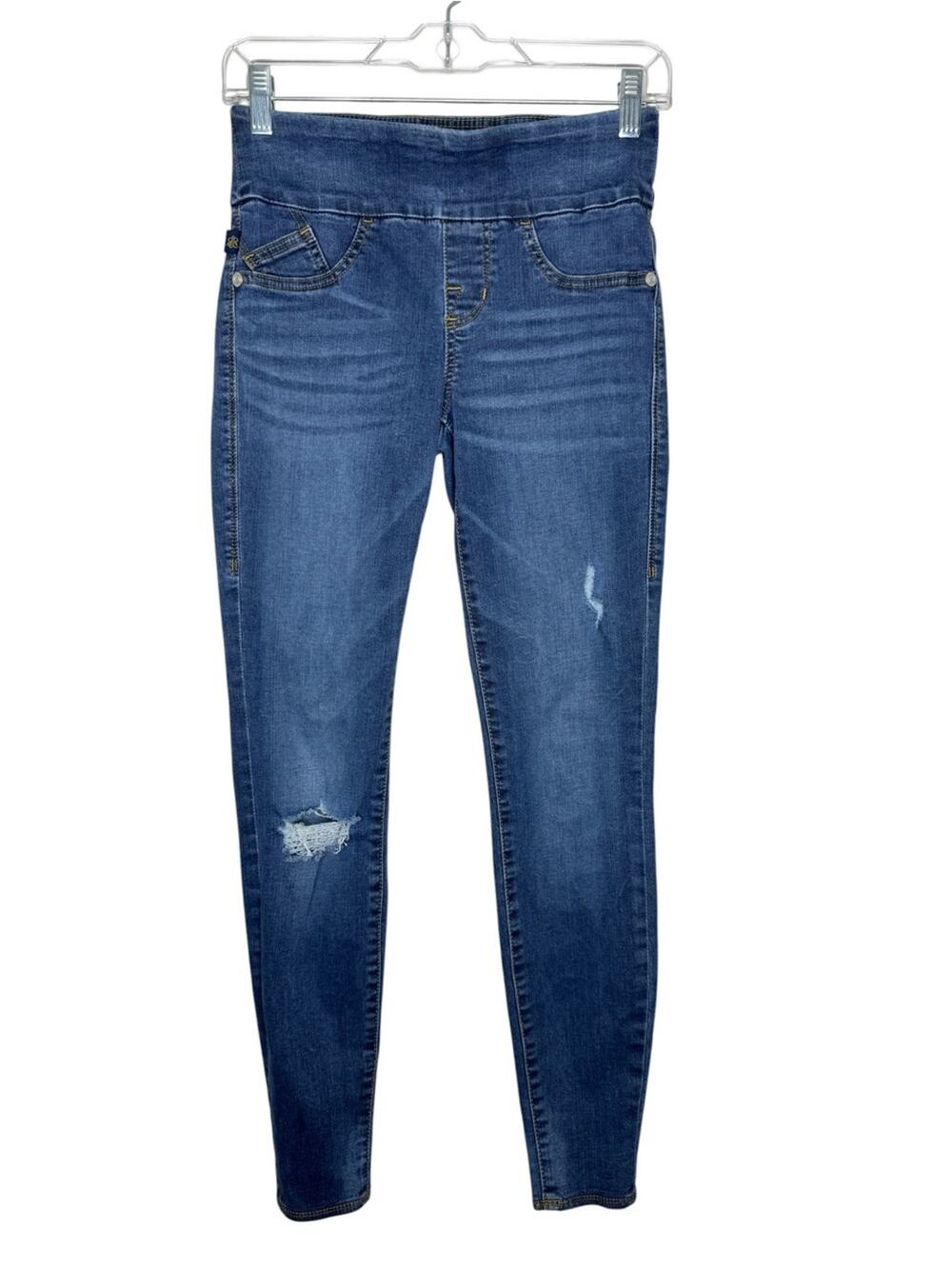 ROCK & REPUBLIC / medium wash Fever jegging pull on jeans / 4